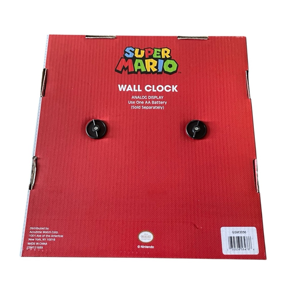 Super Mario Brothers Red Wall Clock - Picture 2 of 2